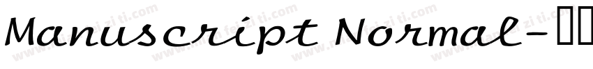 Manuscript Normal字体转换